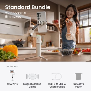 Stabilizator smartphone Insta360 Flow 2 Pro - alb Arctic White - Img 2