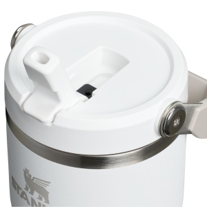 Stanley - termos tip sticla cu pai - IceFlow™ Flip Straw Tumbler - 0.6L - alb frost - Img 3