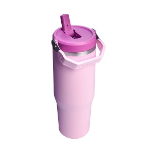 Stanley - termos tip sticla cu pai - Iceflow Flip Straw Tumbler 2.0 - mov - 0.89 L - Img 2