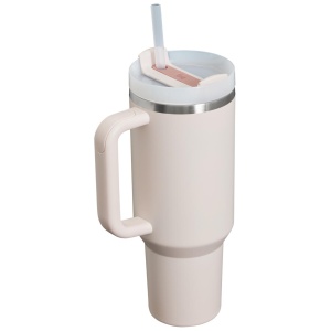 Stanley - termos tip sticla cu pai - Quencher H2.0 Flowstate Tumbler - Rose Quartz - 1.18 L - Img 3