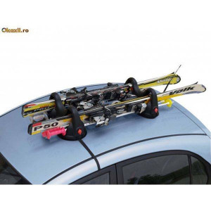 Suport schi Menabo Himalaya cu prindere magnetica, 2 perechi ski + bete - Img 12