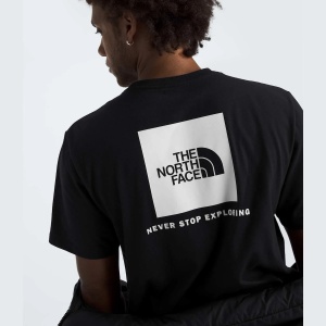 The North Face - tricou - Evolution Box NSE Regular Tee - Black | White - L - Img 5