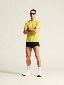 Tricou alergare Craft Race Day SS Tee 2 - galben | ultraușor performanță