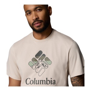Tricou Barbati Columbia Parsons Point™ Short Sleeve Logo Beige - Img 3