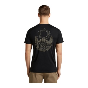 Tricou Barbati Icebreaker Merino 150 Tech Lite Tee Forest Footsteps Black - Img 2