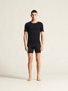 Tricou Craft Pro Dry Nanoweight SS - negru | strat de bază ultraușor