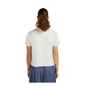 Tricou Femei Icebreaker Merino 150 Tech Lite Crop NZ Flora Gri - Img 2