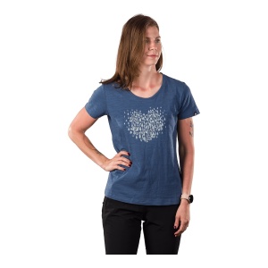 Tricou Femei Northfinder Hiking From Organic Cotton Guadalupe Bluenights