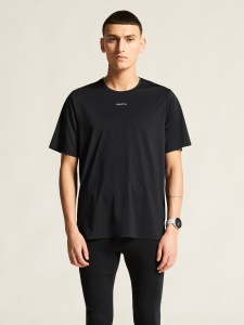 Tricou trail Craft Pro Trail SS Tee 2 - negru | poliester reciclat - Img 2