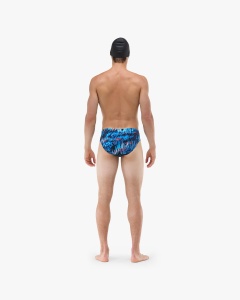 TYR - costum inot barbati tip slip - Durafast Lite Brief Seismo - Blue | Green - 26 (XS) - Img 12