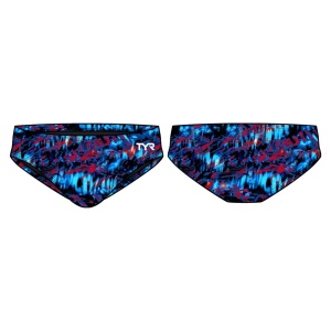 TYR - costum inot copii tip slip - Durafast Lite Brief Seismo - Blue | Green - 24 - Img 4