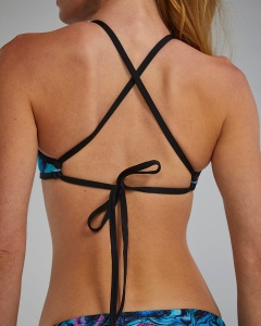 TYR - costum inot dama tip bikini - top - Durafast Elite Triangle Top Marmaris - Blue | Pink - L - Img 7