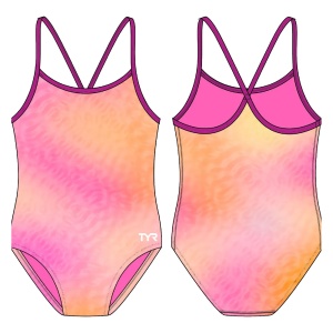 TYR - costum inot intreg pentru fete - Durafast Elite Addy Diamondfit Frazil Swimsuit - Turquoise | Multi - L - Img 6