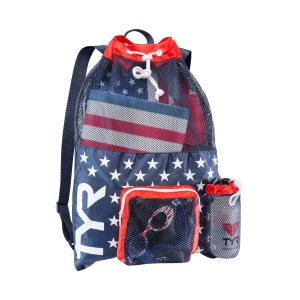 TYR - rucsac - Big Mesh Mummy - albastru rosu - 40L - Img 2