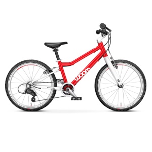 Woom - bicicleta copii 20" Woom 4, varsta recomandata 6-8 ani (115-130cm) - 7,7 kg - rosu alb