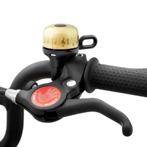 Woom - sonerie bicicleta, tip Clopotel Vienna - galben alama negru - Img 2