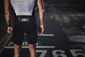 Z3R0D - centura alergare cu buzunar - running belt - negru - Img 2