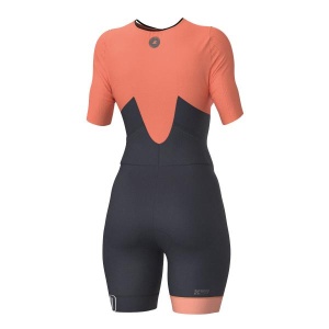 Z3R0D - Costum triatlon femei cu maneci - Racer TTsuit - fusion coral - Img 2