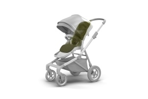 Accesoriu Thule Seat Liner - captuseala pentru scaun carucior Thule Sleek si Thule Spring - Olive Green - Img 2