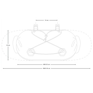 Apidura - geanta bicicleta cu prindere pe ghidon, Expedition Handlebar Pack 14 litri - gri negru - Img 13