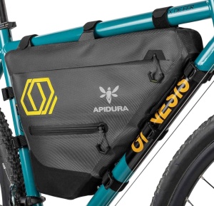 Apidura - geanta cadru bicicleta Expedition Full Frame Pack 6 litri - gri negru galben - Img 2