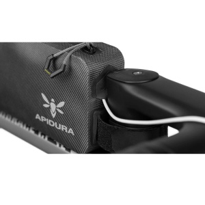 Apidura - geanta mica cadru bicicleta Expedition Top Tube Pack 1 litru - gri negru - Img 11