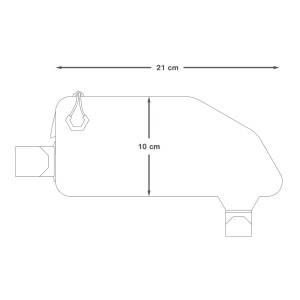 Apidura - geanta mica cadru bicicleta Expedition Top Tube Pack 1 litru - gri negru - Img 21