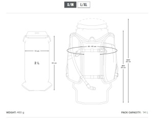 Apidura - rucsac hidratare ciclism Backcountry Hydration Backpack - gri negru - Img 14