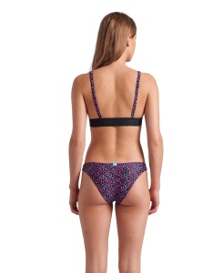 Arena - costum inot femei 2 piese - Monogram Elastic Bikini Triangle - Black I Multi - Img 3