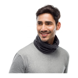 Bandana Buff Merino Lightweight Solid Grey - Img 4