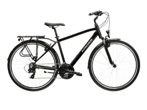 Bicicleta Trekking Kross Trans 1.0 28 inch neagra Shimano Tourney