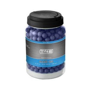 Bile albastre cu vopsea Umarex T4E Sport MAB 43, cal. .43, 0.78 g, 500 bucati
