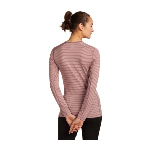 Bluza Femei Icebreaker Merino 200 Oasis Crewe Thermal Pink - Img 2