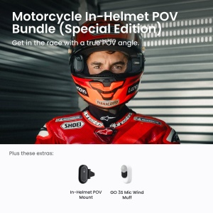 Camera Insta360 Go 3S Motorcycle In-Helmet POV Bundle - Img 3