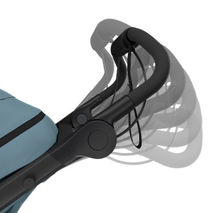 Carucior Thule Urban Glide 3 all-terrain cu prinderea hamului magnetica, Mid Blue - Img 5