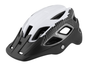 Casca Force Aves MTB E-bike, Alb/Negru Mat L-XL (58-61 cm)