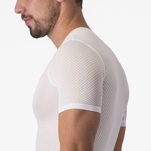 Castelli - bluza de corp cu maneca scurta - Pro Mesh 2.0 Short Sleeve - 15-28 gr C - alb - Img 7