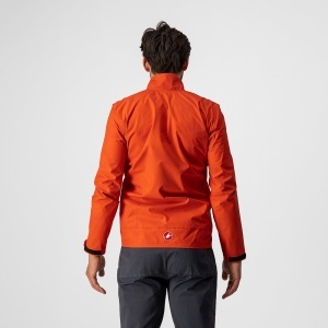 Castelli Commuter Reflex - jacheta ciclism impermeabila portocalie - Img 2