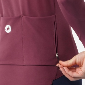 Castelli - jacheta ciclism iarna - Sweetspot W Jacket - bordeaux inchis - M - Img 4