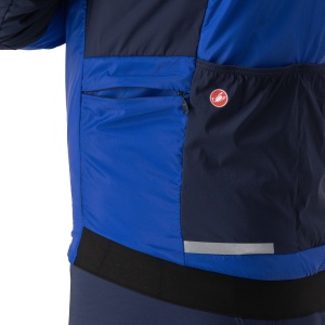 Castelli - Jacheta ciclism vreme rece sau iarna, Fly Thermal Jacket - albastru intens vivid albastru belgian - Img 4