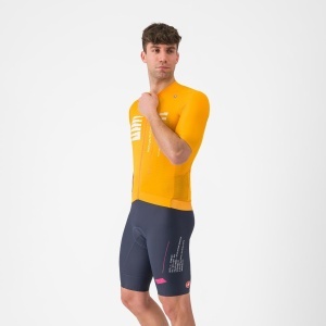 Castelli - pantaloni ciclism scurti cu bretele - Espresso R--A/D Bibshort - albastru Twilight