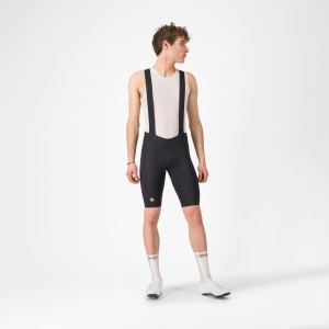 Castelli - pantaloni ciclism scurti cu bretele - Free Aero Race S Bibshort - negru - Img 7