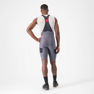 Castelli - pantaloni ciclism scurti cu bretele - Unlimited Cargo Bibshort - 15-35 gr C - gri inchis Smokey - Img 6