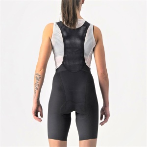 Castelli - pantaloni scurti pentru ciclism cu bretele pentru femei Premio Bibshort - negru - Img 2