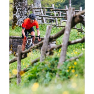 Castelli - tricou ciclism barbati cu maneca scurta Entrata VI jersey - alb negru rosu - Img 11