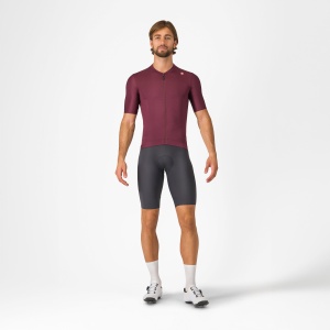 Castelli - tricou ciclism maneca scurta tailored fit - Espresso Jersey - 18-35 gr C - bordo | argintiu - Img 6