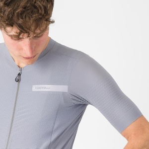 Castelli - tricou ciclism maneca scurta tailored fit - Premio Evo Jersey - gri - Img 5