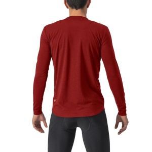 Castelli - tricou maneca lunga 15-20 gr C - Unlimited Merino LS - rosu - Img 2