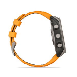 Ceas Garmin Fenix 8 Sapphire Titanium Amoled 47MM Graphite/Spark Orange - Img 3