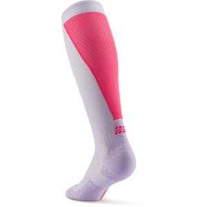 CEP - sosete compresie inalte - run ultralight socks tall 4.0 W - lilac | pink - Img 3